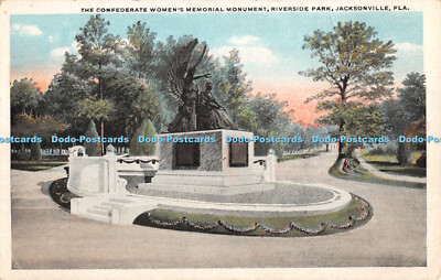 R412664 Fla Jacksonville Riverside Park The Confederate Women Memorial Monument