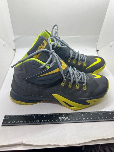 Nike Zoom Lebron Soldier 8 Mens Sneakers Sz 10.5 653641-070 Magnet Grey - Picture 4 of 12