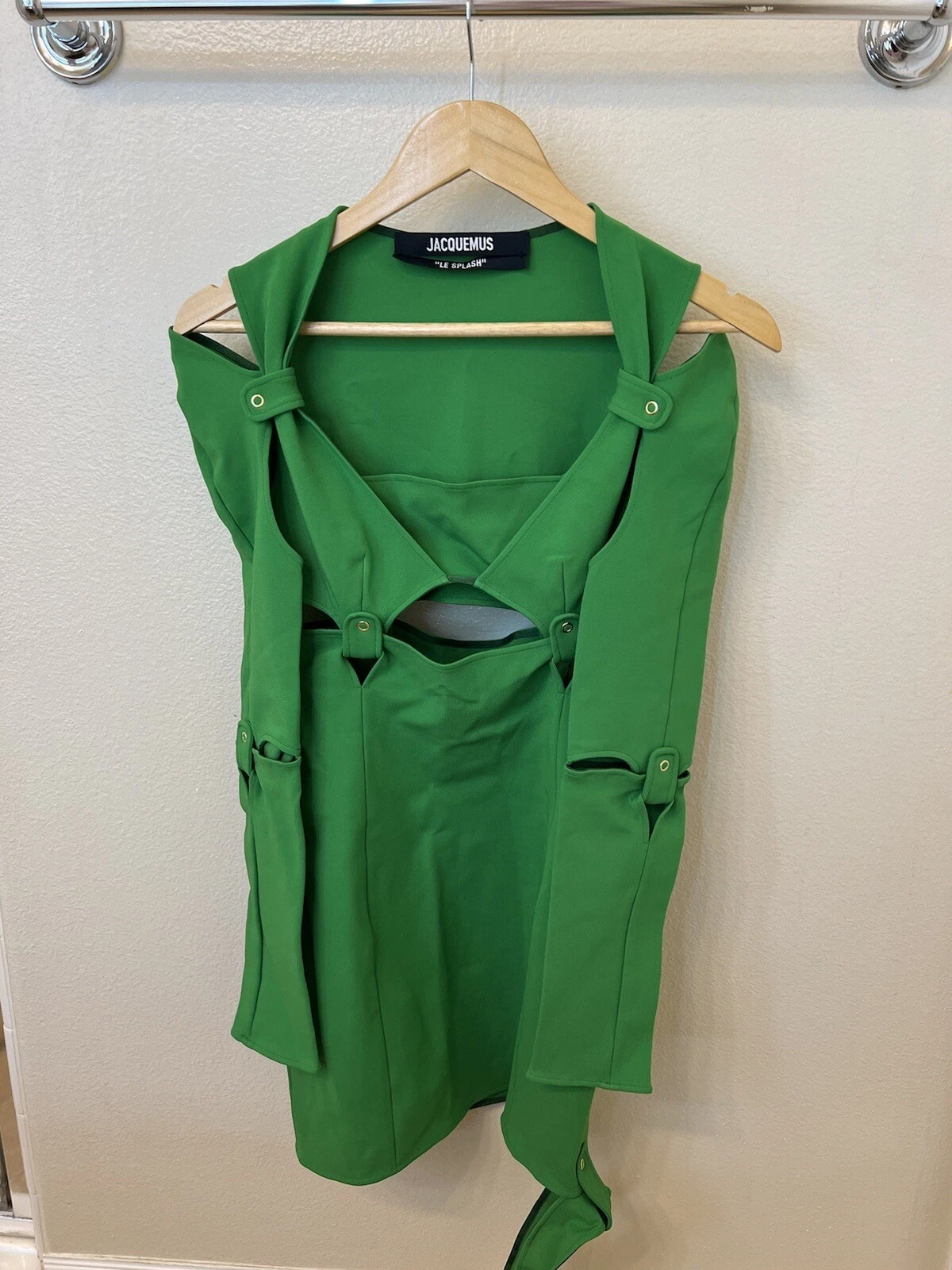 Mini abito verde JACQUEMUS taglia 38 condizioni incredibili indossato poche volte