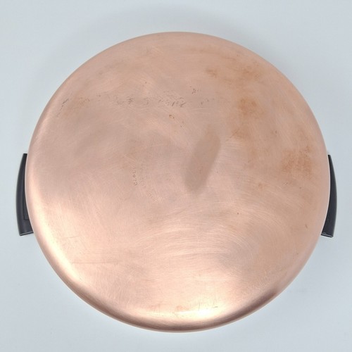 REVERE WARE Pre-1968 Copper Bottom Clad 6 Qt Dutch Oven with Dome Lid Stockpot - Picture 12 of 14