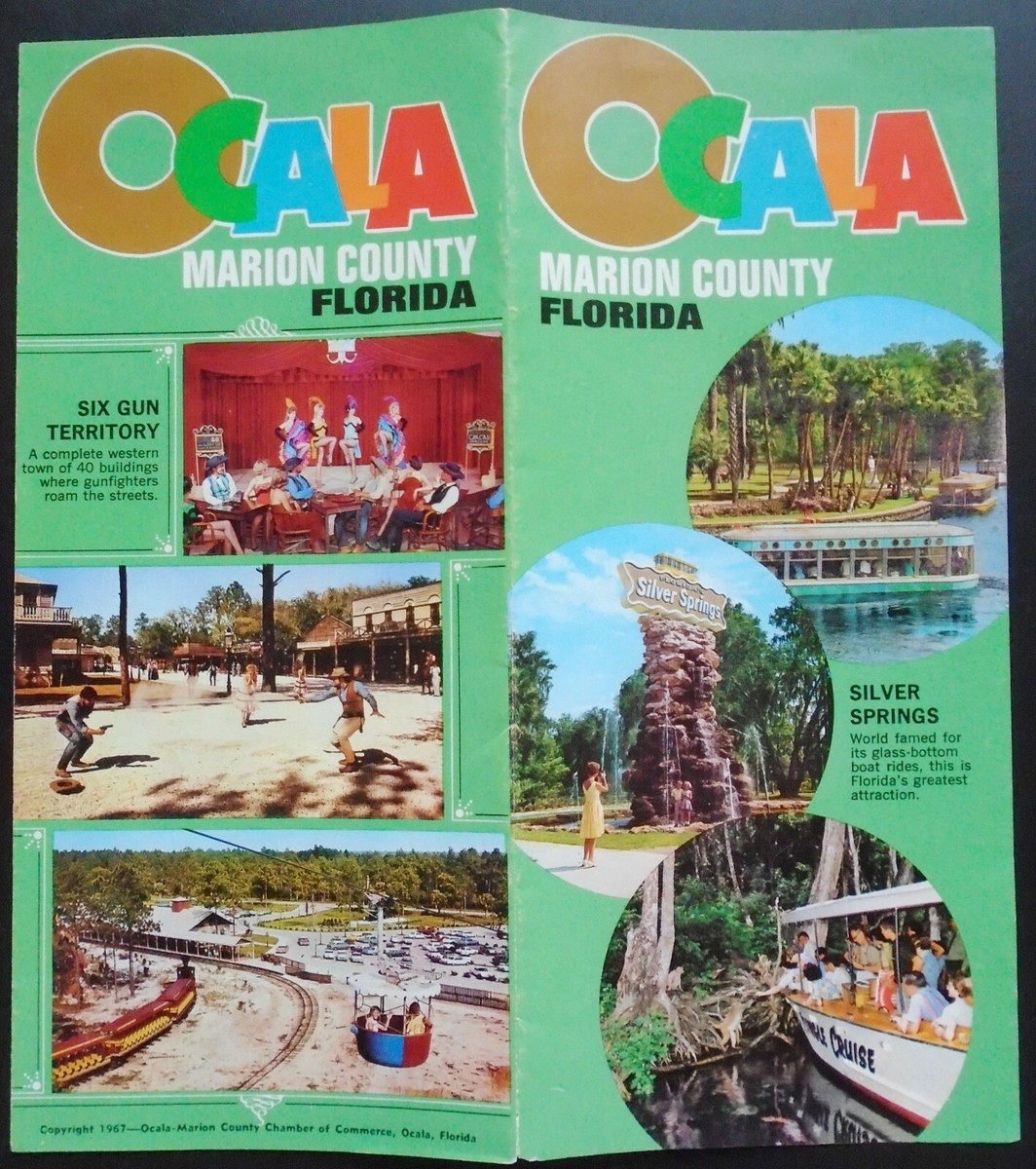 1967 Ocala FL Six Gun Territory, Horse Farms, Rainbow, Silver