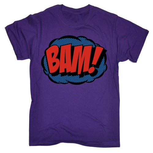 Comic Bam T-SHIRT Tee Superhero Comics Geek Pop Art Action Gift birthday funny - Picture 7 of 9