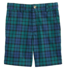 NWT VINEYARD VINES Sz18 BOY'S PLAID STRETCH BREAKER SHORTS BLUE MULTI