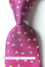 New Classic Floral Purple Pink 100 JACQUARD WOVEN Silk Men's Necktie Tie