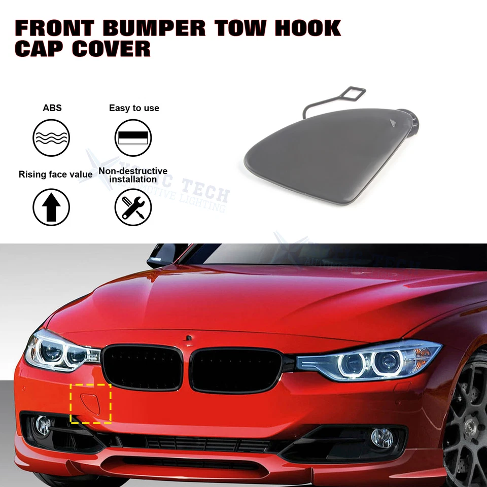 Крышка буксировочного крюка переднего бампера для 2013–2015 Pre-LCI BMW F30 F31 320i 328i 335i - Изображение 3 из 4