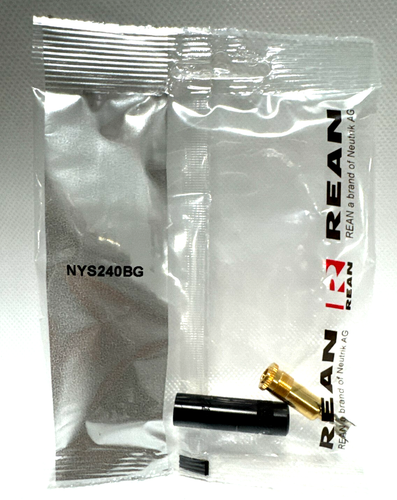 Neutrik Rean (NYS240BG) Câble Stéréo 3 Pôles 3,5mm Rallonge Jack avec Contacts Or - Photo 1/2