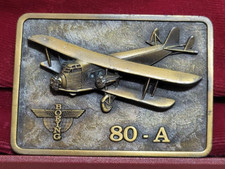 VINTAGE 1980 BOEING 80-A PACIFIC MUSEUM OF FLIGHT BELT BUCKLE