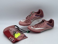 Nike HQ2061-600 MENS 11 Rival Sprint All Track Spikes, Red Stardust/Pale Ivory