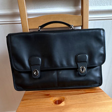 Coach Men s Black Double Turnlock Briefcase C...