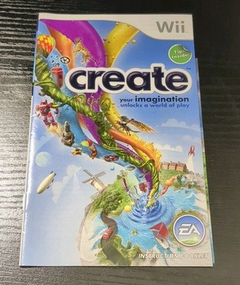 Create Your Imagination Nintendo Wii 2012 Original Booklet Manual ONLY EX