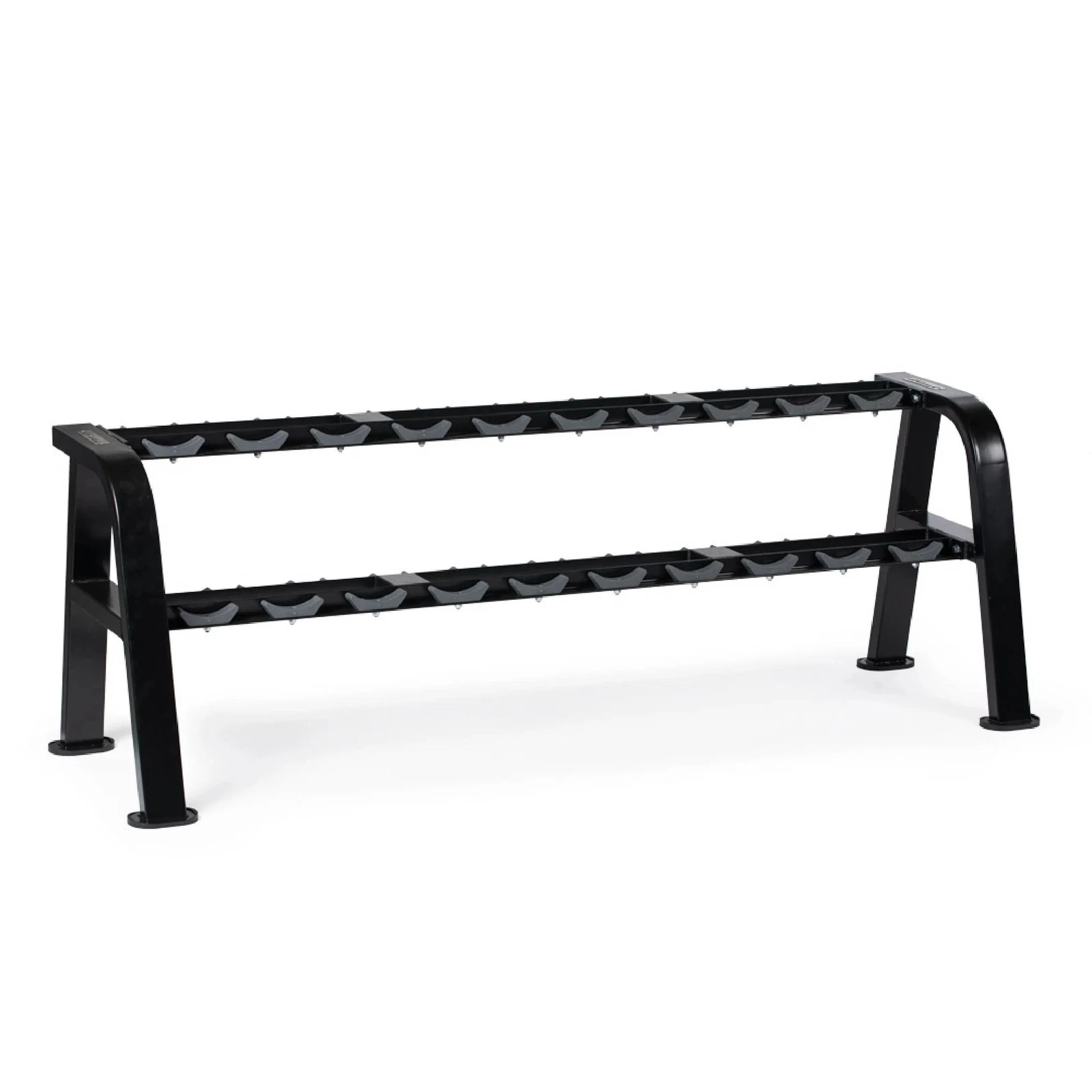 Titan Fitness 2 Tier Saddle-Style Dumbbell Weight Rack, Store 20 Dumbbells