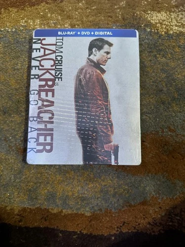 Jack Reacher: Never Go Back Blu-ray SteelBook – Sealed – Wrap Tear/Chipping!