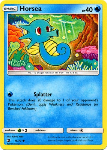 Horsea - 15/70 - Common (Near Mint) Dragon Majesty - Water Pokémon