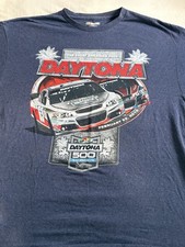 NASCAR 2015  Daytona 500 Official T-Shirt Mens XL Dbl Sided Graphic Blue Racing