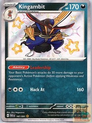 Kingambit 187/091 Paldean Fates Shiny Rare