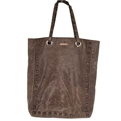 Rebecca Minkoff Brown Studded Leather Toki Tote