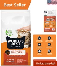 Natural 15lb Cat Litter - Outstanding Odor Control Flushable for Multiple Cats