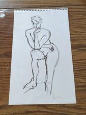 Original Artwork Drawing Sketch By Opie O'Brien Deco Eclectic One Of A Kind