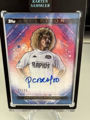 Topps Inception Carlos Valderrama Legend MLS /25 Auto