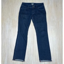 Cabi Lou Lou Straight Leg Style 201 Dark Wash Mid Rise Casual Denim Jeans 6