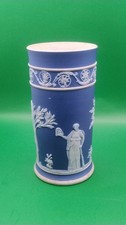 Antique Wedgewood Jasper ware Classical Shakespeare Hamlet Scene Vase 145mm H#25