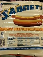 Sabrett Skinless Beef Frankfurters 48 Oz