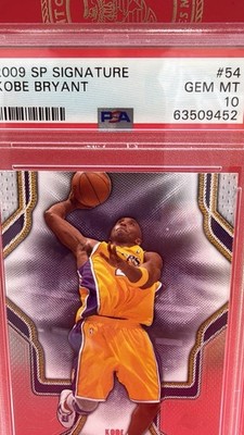 Upper Deck 2009-10 SP Signature Kobe Bryant Lakers #54 PSA 10 graded