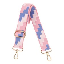 Purse Straps Replacement Crossbody with Light Gold Buckle, Pink