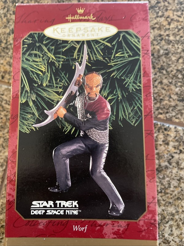 Hallmark Keepsake Ornament Star Trek Deep Space Nine Worf 1999