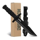 12" Fixed Blade Hunting Knife w/Sheath Tactical Bowie Survival Knife for Camping