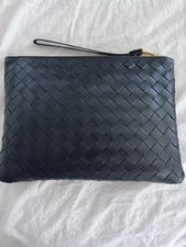 Bottega Veneta Clutch Bag  Black Leather 4753715