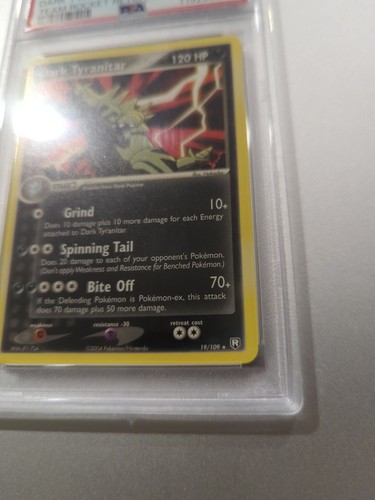 2004 Pokemon EX Dark Tyranitar Team Rocket Returns #19 PSA 9 MINT - Picture 8 of 13