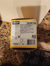 Hubbell HBL2611SW Twist Lock Male Plug 125V 30A Watertight 2P 3 Wire Grounding