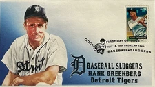 BDAOCITW KSC Cachets 4081 Hank Greenberg Slugger Baseball Detroit Tigers