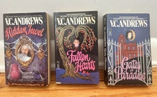 V.C. Andrews Lot of 3; Hidden Jewel, Fallen Hearts, & Gates of Paradise