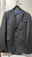 Daniel Hechter Pindot Tailored Grey Suit Mens Jacket + Trousers Size 42 /L VGC