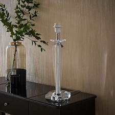 Large Genuine K9 Crystal Glass Clear Table Lamp Light Base Modern Home Lighting