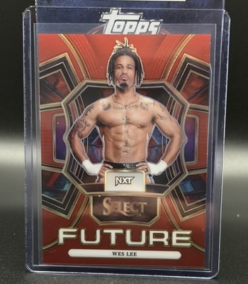 2024 Panini Select WWE Wes Lee Select Future Red Prizm /99 #5