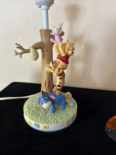 Disney Winnie The Pooh Lamp Kids Line No Shade Tigger Piglet Eeyore Tree READ - Picture 3 of 10