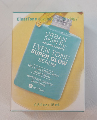 Urban Skin RX Even Tone Super Glow Serum 0.5 FL OZ / 30mL NEW in Pkg
