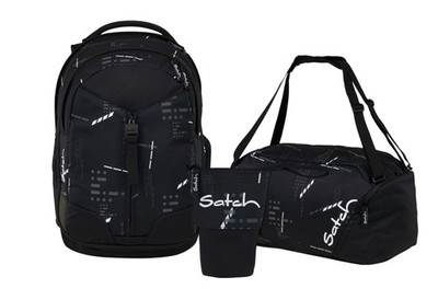 Satch, Schulrucksack-Set MATCH Ninja Matrix 3-teilig, Kollektion 25/26