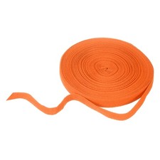 Cotton Twill Tape Ribbon 5/8 Inch 23 Yard Herringbone Webbing Tape, Orange