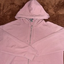 Eddie Bauer Full Zip Hoodie Womens Small Pink Cozy Outdoors Camping