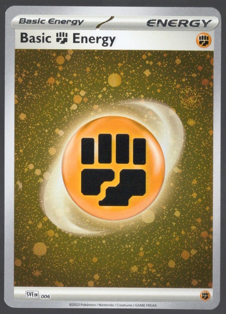 Basic Fighting Energy 006 | Scarlet & Violet Energies | Cosmos Holo | LP