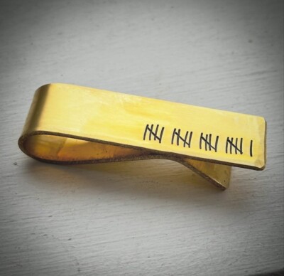 21 Jahre traditionelles Messing Hochzeitstag Geschenk 21. Ehemann Geldklammer