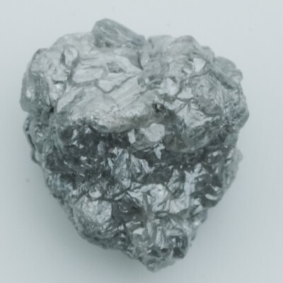 1.04 Ct. Natural Loose African Earth MIned Uncut Rare Silver Gray A1 Diamond