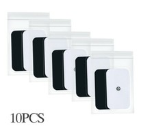 WIDE ELECTRODE MASSAGE REPLACEMENT PADS 10 9X5CM FOR TENS THERAPY MASSAGER