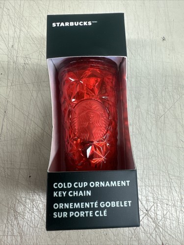 PICK COLOR - Starbucks Holiday Christmas Cold Cup Ornament Key Chain - Picture 2 of 17