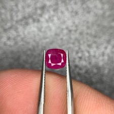 Natural Loose No Heat 1.24 Ct Ruby from Afghanistan Along With Certificate
