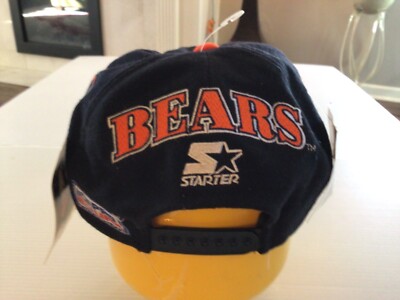 VTG NWT Chicago Bears STARTER Pro Line Snapback Navy Wool